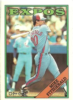 1988 O-Pee-Chee Baseball Cards 386     Mike Fitzgerald
